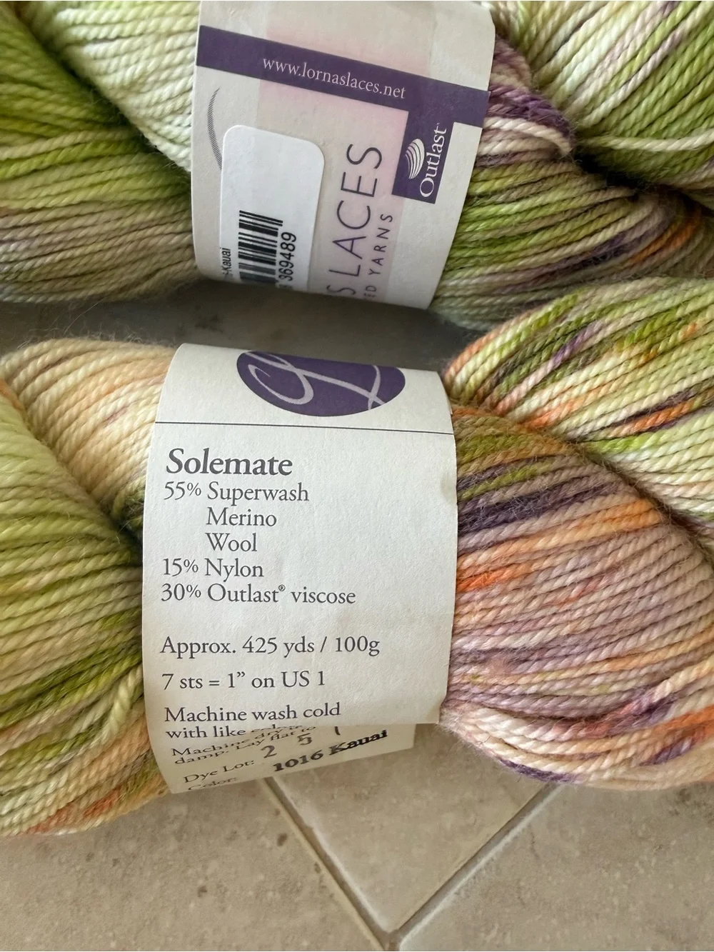 Lorna’s Laces two hanks
